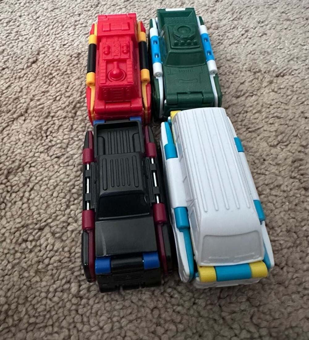 Auldey Toys Flip Cars Lot of 4 Transforming Vehicles